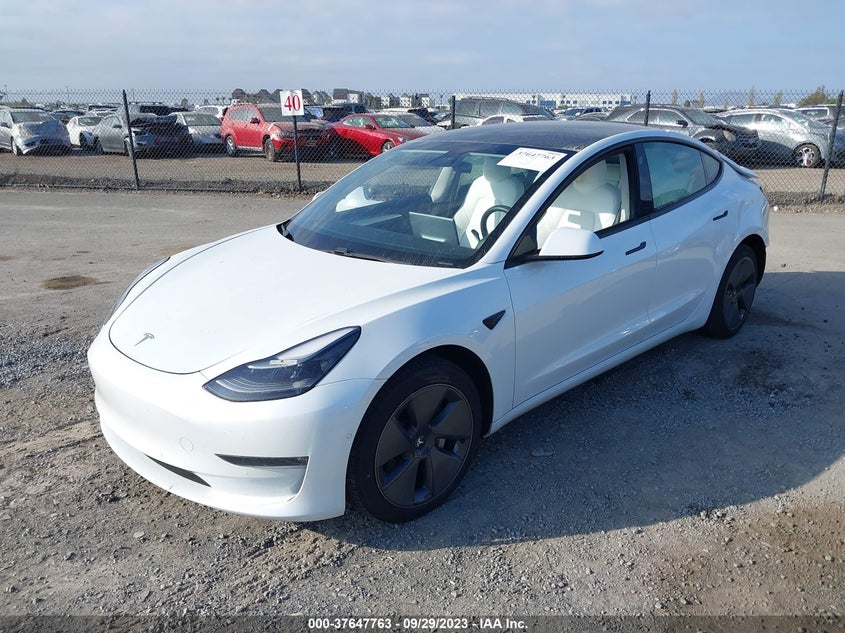 VIN 5YJ3E1EBXMF001064 2021 TESLA MODEL 3 LONG RANGE