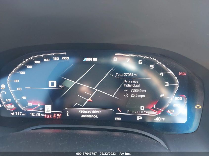 2022 BMW M8 GRAN COUPE COMPETITION GRAN COUPE WBSGV0C06NCJ86850