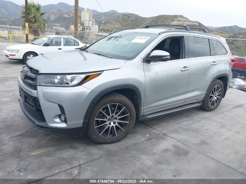 2018 TOYOTA HIGHLANDER SE/XLE - 5TDKZRFH6JS288296