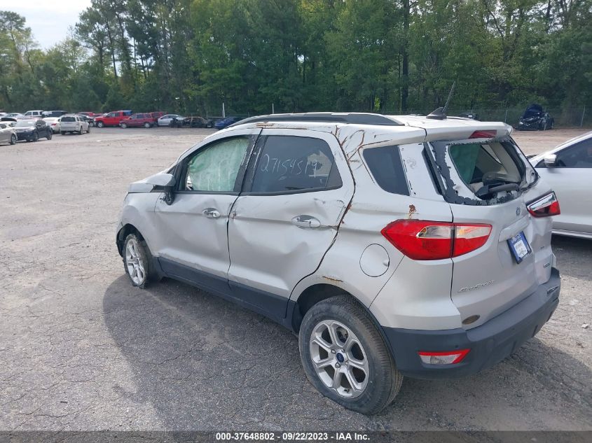 2019 FORD ECOSPORT SE MAJ3S2GE0KC303842