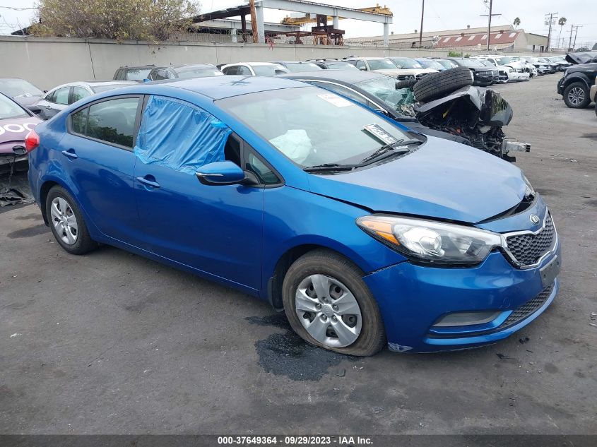 2015 KIA FORTE LX - KNAFX4A65F5284427