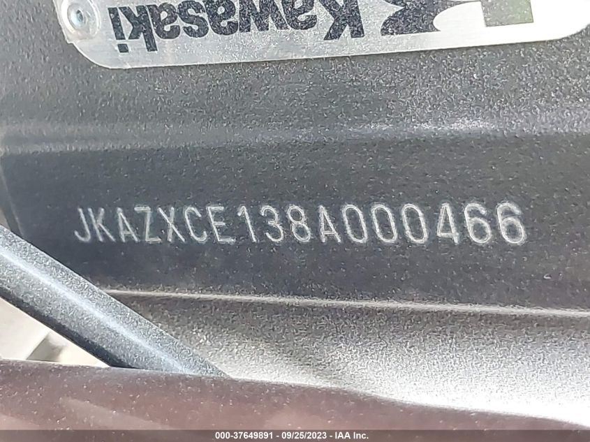 2008 KAWASAKI ZX1000 E JKAZXCE138A000466