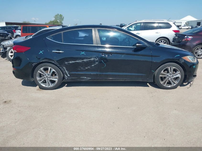 2017 HYUNDAI ELANTRA LIMITED - KMHD84LF1HU065781