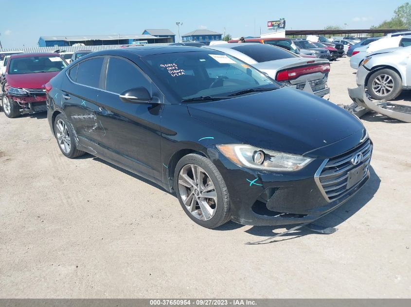 2017 HYUNDAI ELANTRA LIMITED - KMHD84LF1HU065781