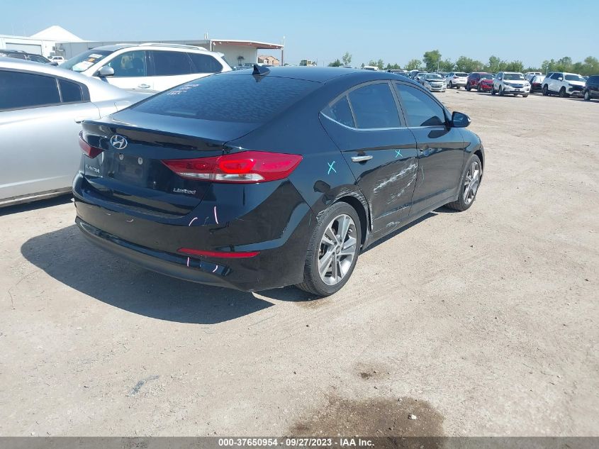 2017 HYUNDAI ELANTRA LIMITED - KMHD84LF1HU065781