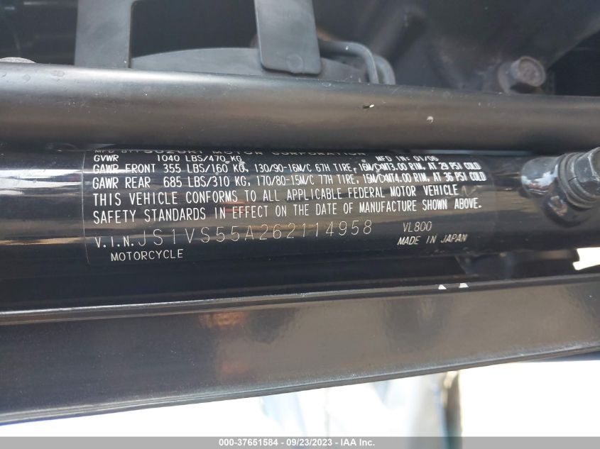2006 SUZUKI C50 - JS1VS55A262114958