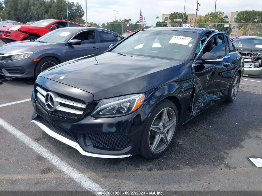 55SWF4KB6FU001371 2015 MERCEDES-BENZ C-CLASS, photo no. 2