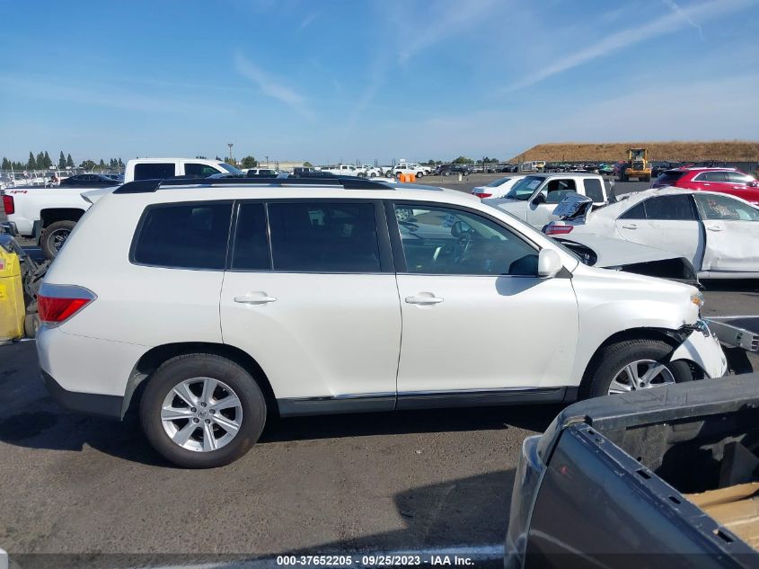 2013 TOYOTA HIGHLANDER - 5TDZK3EH6DS140381