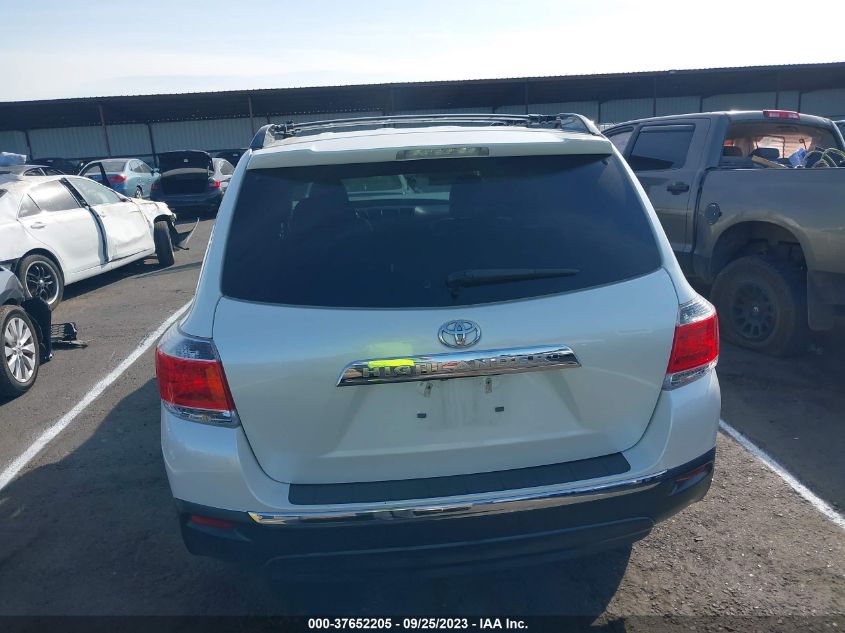 2013 TOYOTA HIGHLANDER - 5TDZK3EH6DS140381