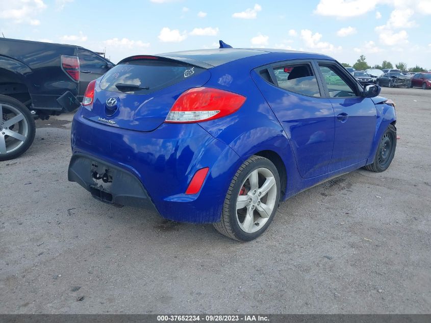 2013 HYUNDAI VELOSTER W/BLACK INT - KMHTC6AD4DU166797