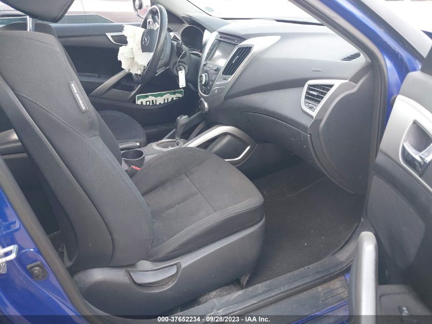 2013 HYUNDAI VELOSTER W/BLACK INT - KMHTC6AD4DU166797