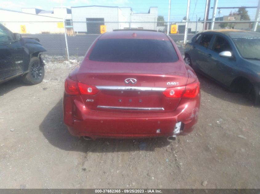 2016 INFINITI Q50 3.0T RED SPORT 400 - JN1FV7AR1GM452188