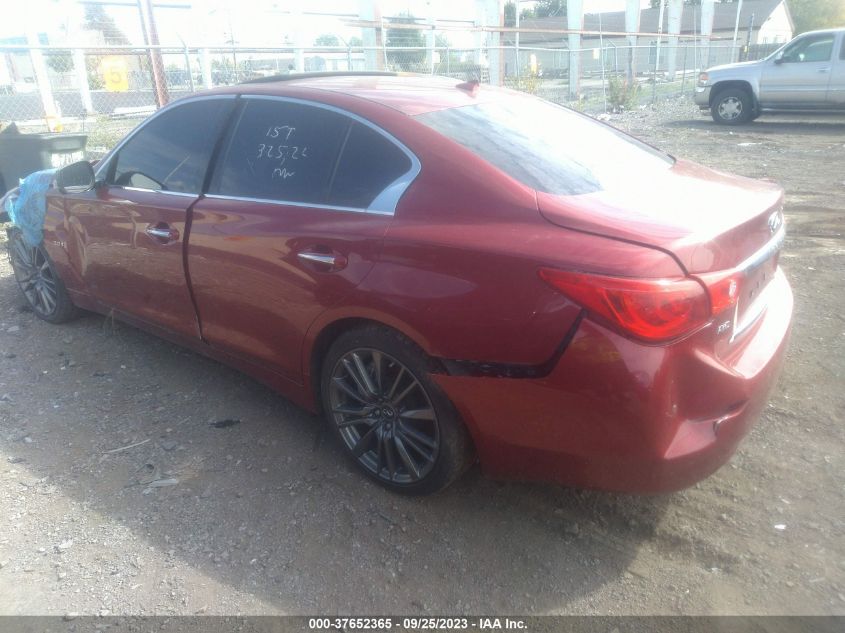 2016 INFINITI Q50 3.0T RED SPORT 400 - JN1FV7AR1GM452188