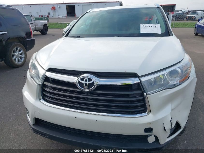 2016 TOYOTA HIGHLANDER XLE - 5TDJKRFH7GS351222