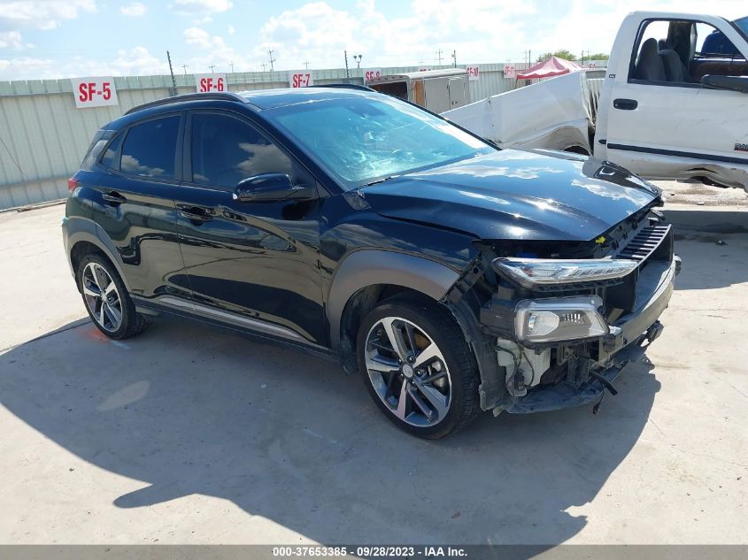 Lot #2524269517 2019 HYUNDAI KONA ULTIMATE salvage car