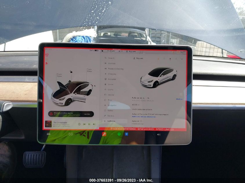 2021 TESLA MODEL 3 STANDARD RANGE PLUS - 5YJ3E1EA1MF870904