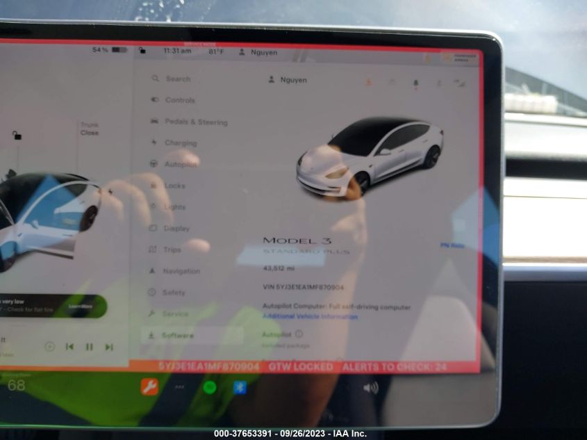 2021 TESLA MODEL 3 STANDARD RANGE PLUS - 5YJ3E1EA1MF870904