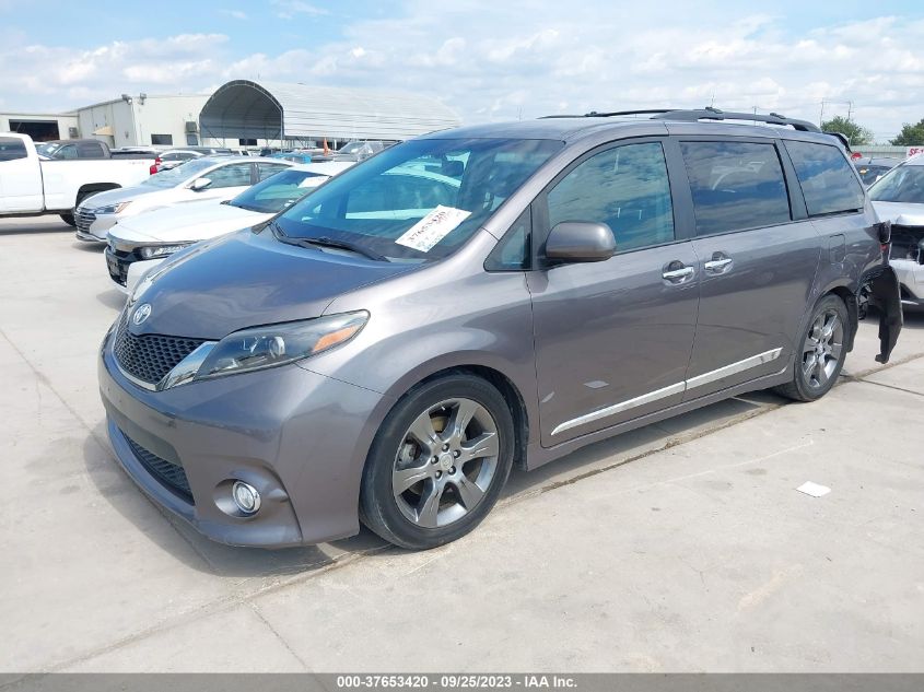 5TDXK3DC3FS661638 2015 TOYOTA SIENNA, photo no. 2