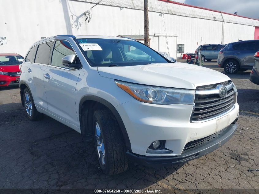 2015 TOYOTA HIGHLANDER LIMITED - 5TDDKRFH3FS100550