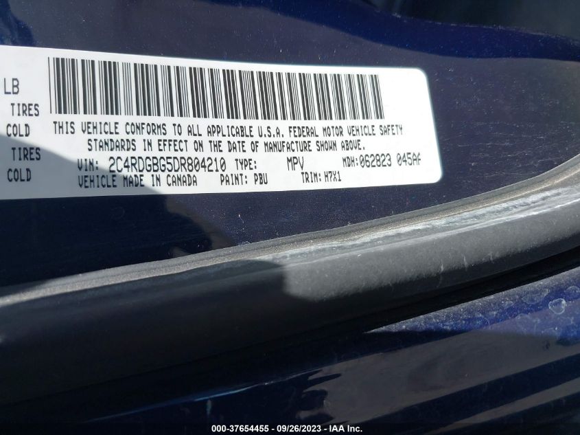 2013 DODGE GRAND CARAVAN SE - 2C4RDGBG5DR804210