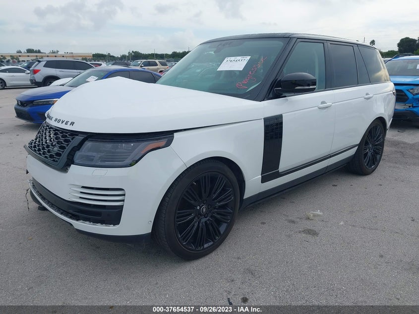 VIN SALGS2RU1LA599735 2020 LAND ROVER RANGE ROVER HSE