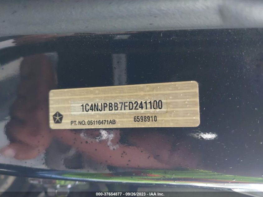 2015 JEEP PATRIOT SPORT - 1C4NJPBB7FD241100