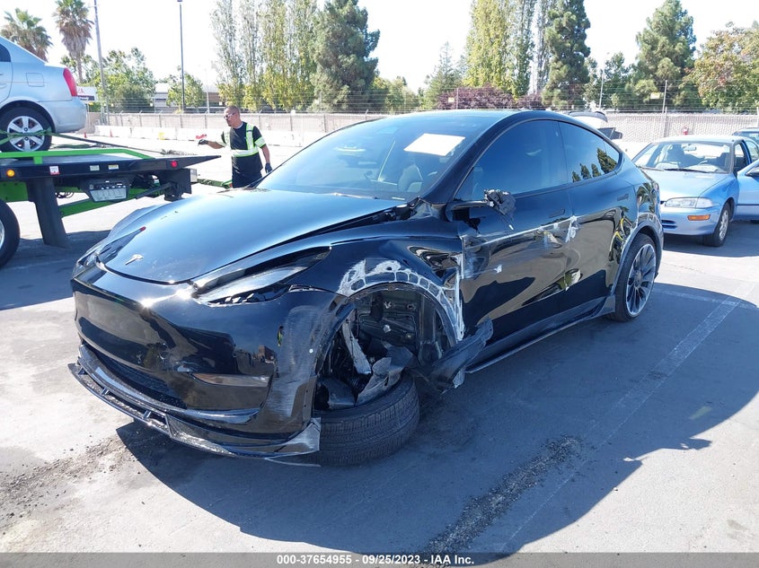 VIN 7SAYGDEFXNF574314 2022 TESLA MODEL Y PERFORMANCE