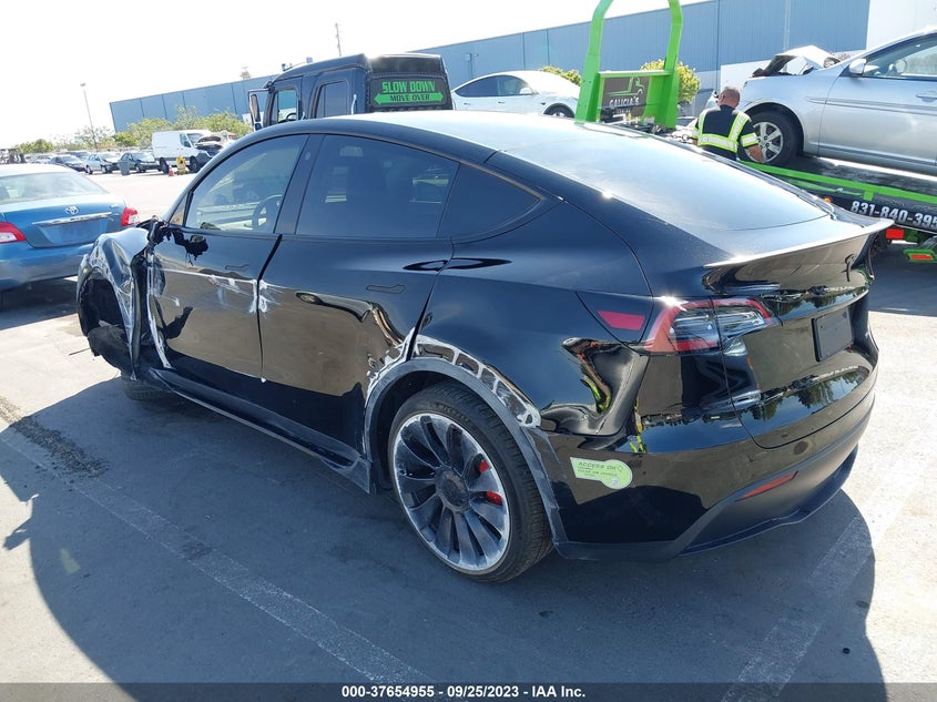 VIN 7SAYGDEFXNF574314 2022 TESLA MODEL Y PERFORMANCE