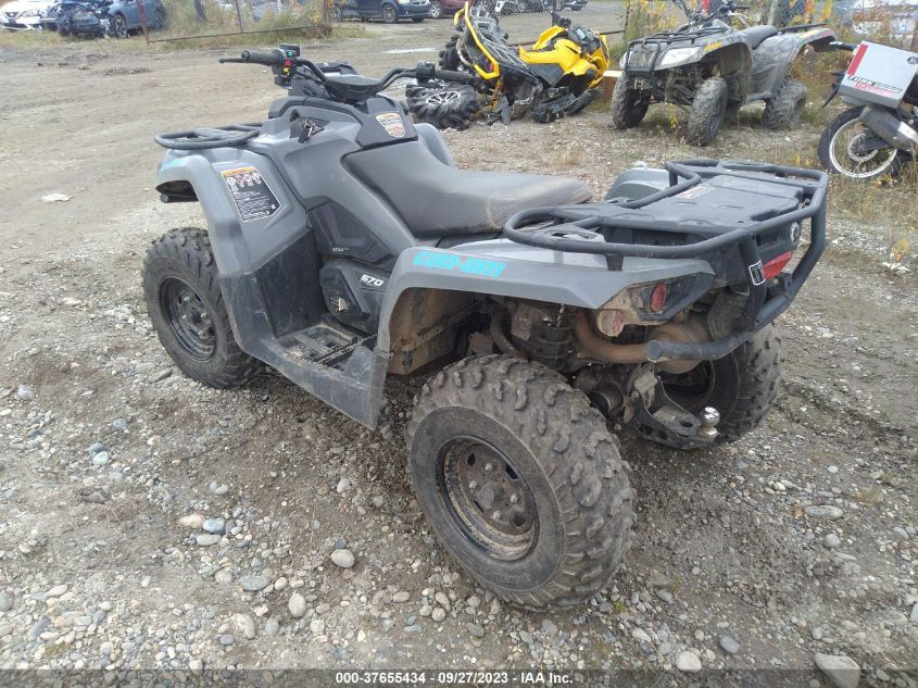 2021 CAN-AM OUTLANDER MAX 570/570 DPS 3JBLMAT48MJ001538