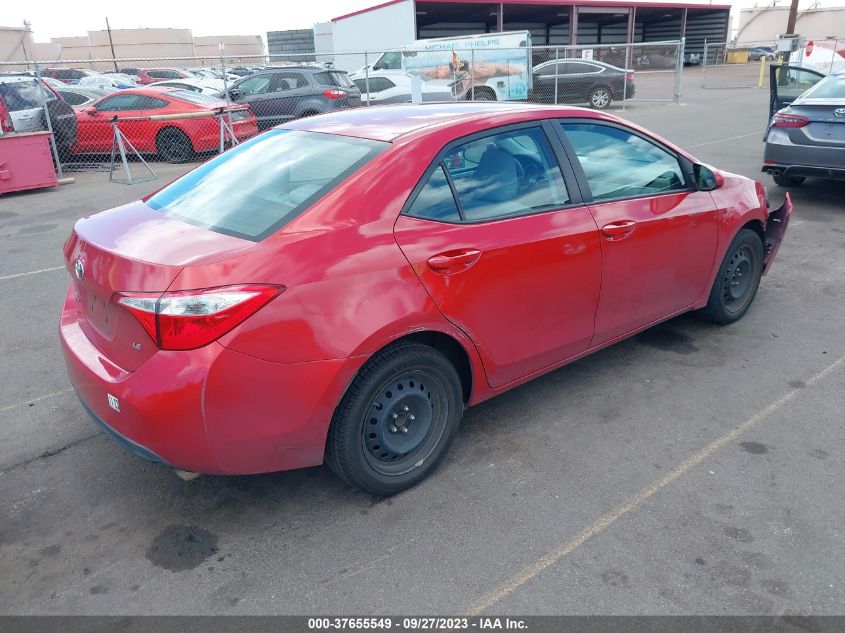 2014 TOYOTA COROLLA L/LE/S/S PLUS/LE PLUS - 5YFBURHE4EP140406