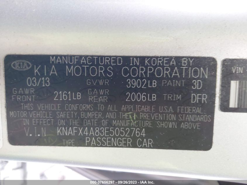 2014 KIA FORTE EX - KNAFX4A83E5052764