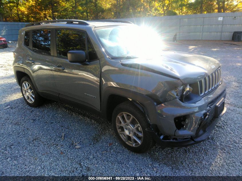 Lot #2550792600 2022 JEEP RENEGADE LATITUDE 4X4 salvage car