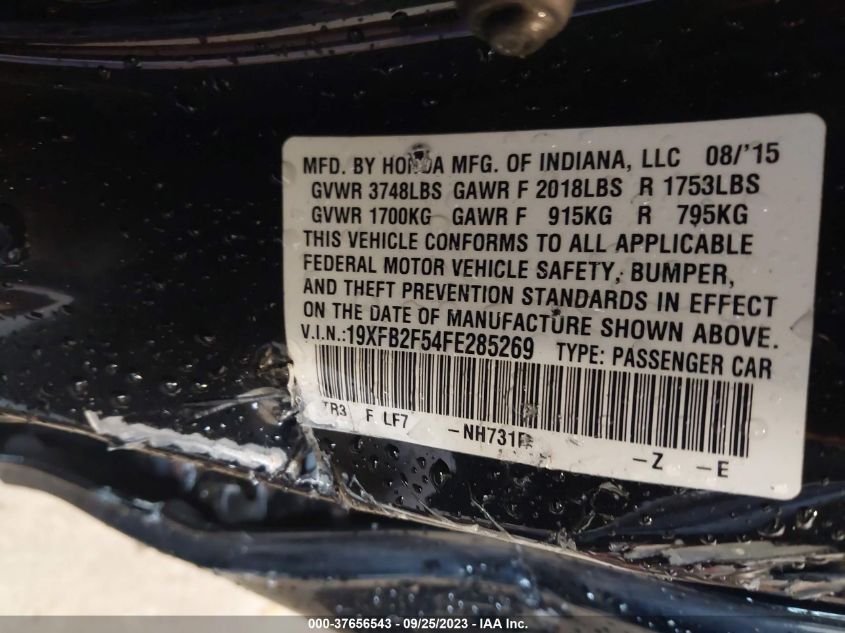 2015 HONDA CIVIC SEDAN LX - 19XFB2F54FE285269