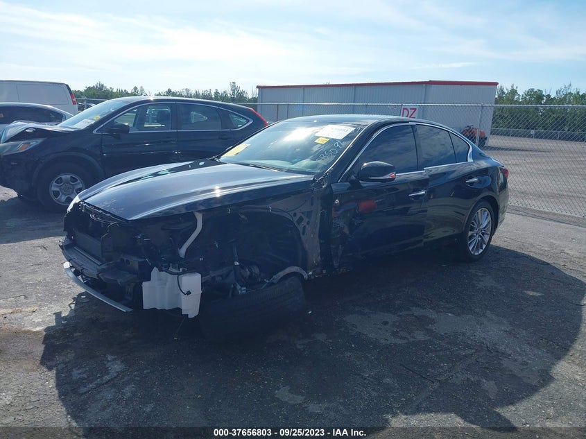 VIN JN1EV7BP6MM704389 2021 INFINITI Q50 3.0T LUXE