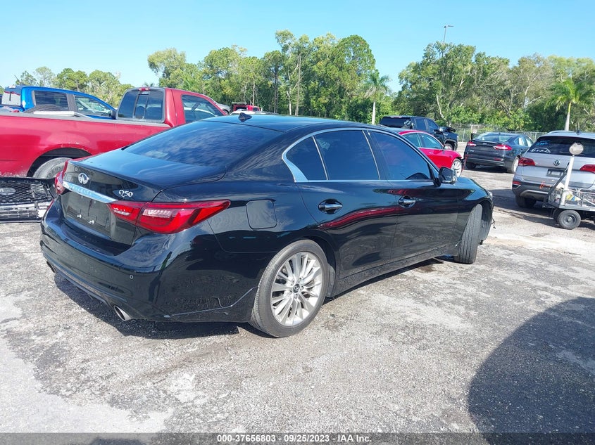 VIN JN1EV7BP6MM704389 2021 INFINITI Q50 3.0T LUXE