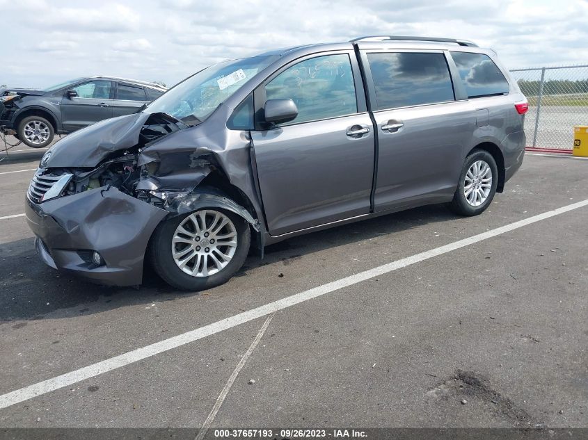 2015 TOYOTA SIENNA XLE/XLE AAS/LTD - 5TDYK3DCXFS629497