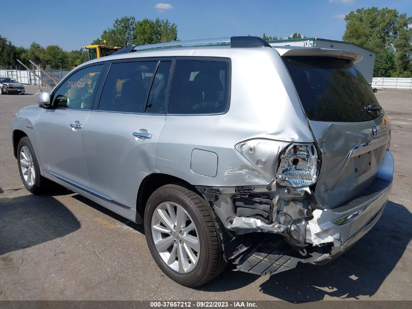 2013 TOYOTA HIGHLANDER HYBRID LIMITED JTEDC3EH9D2012792