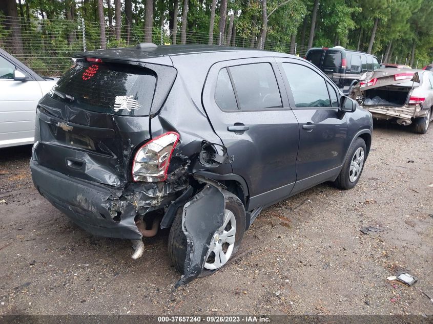 2016 CHEVROLET TRAX LS - 3GNCJKSB2GL222967