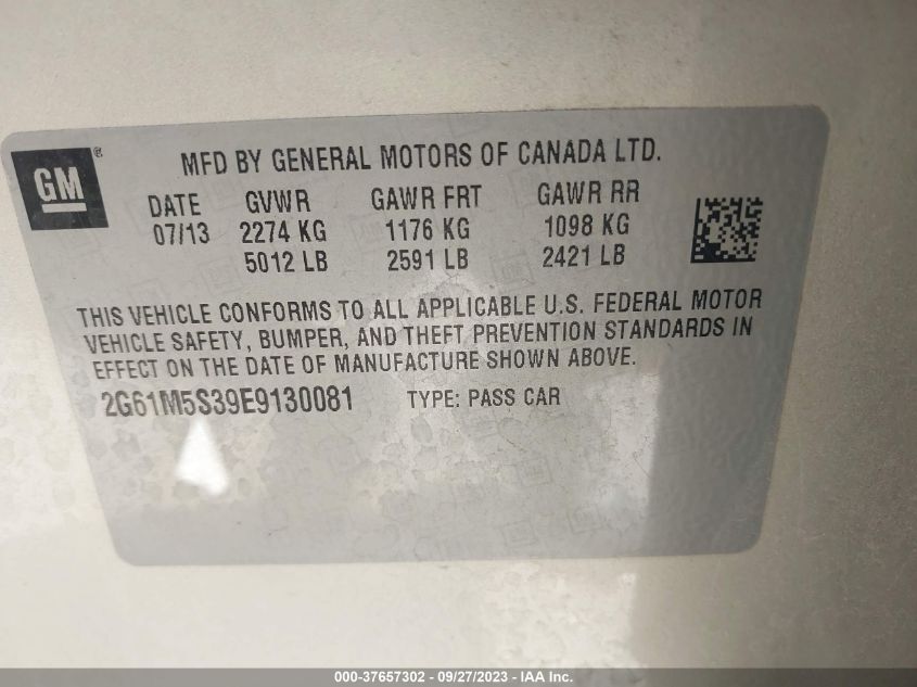 2014 CADILLAC XTS LUXURY - 2G61M5S39E9130081