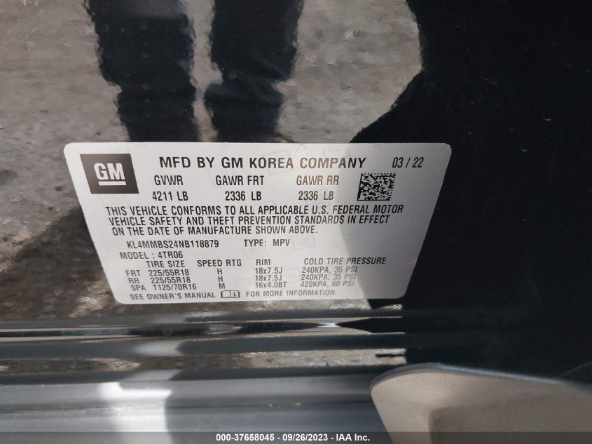 2022 BUICK ENCORE GX PREFERRED - KL4MMBS24NB118879
