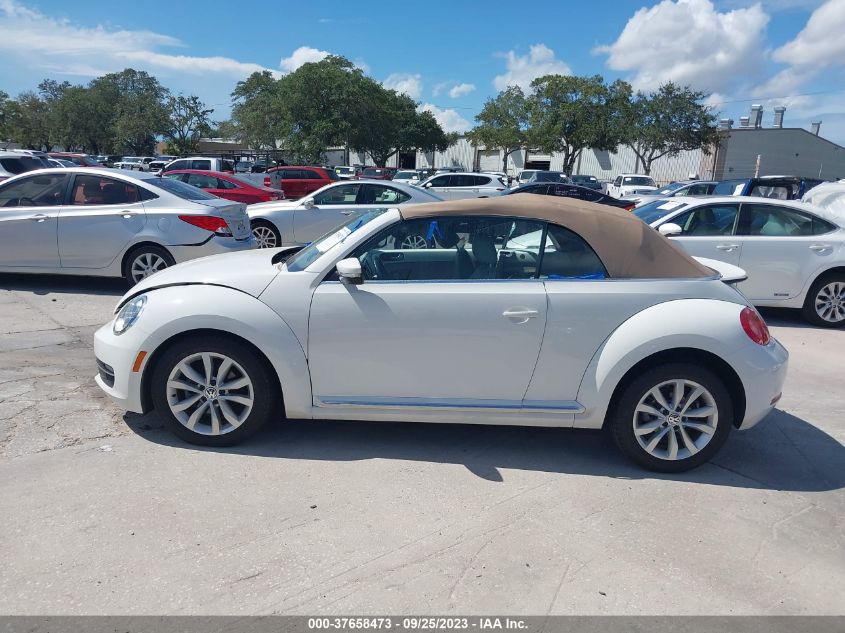 2014 VOLKSWAGEN BEETLE CONVERTIBLE 2.0L TDI W/SOUND/NAV 3VW5L7ATXEM805469