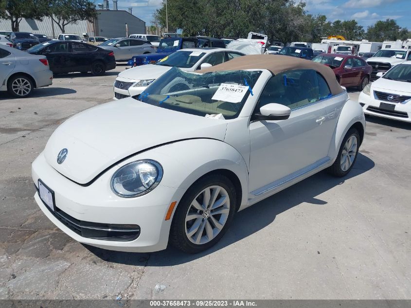 2014 VOLKSWAGEN BEETLE CONVERTIBLE 2.0L TDI W/SOUND/NAV 3VW5L7ATXEM805469