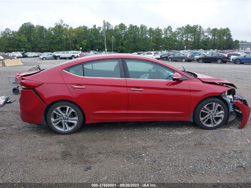 2017 HYUNDAI ELANTRA LIMITED - KMHD84LF2HU354488