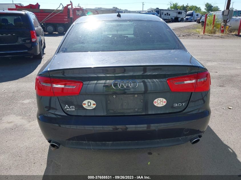 2013 AUDI A6 3.0T PREMIUM PLUS - WAUGGAFC6DN014928