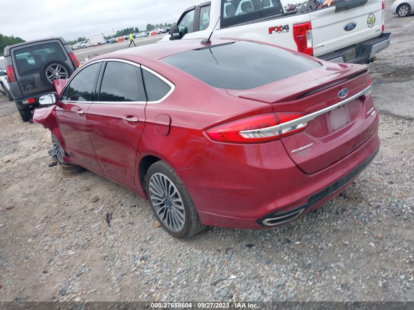 2017 FORD FUSION TITANIUM - 3FA6P0K96HR174710