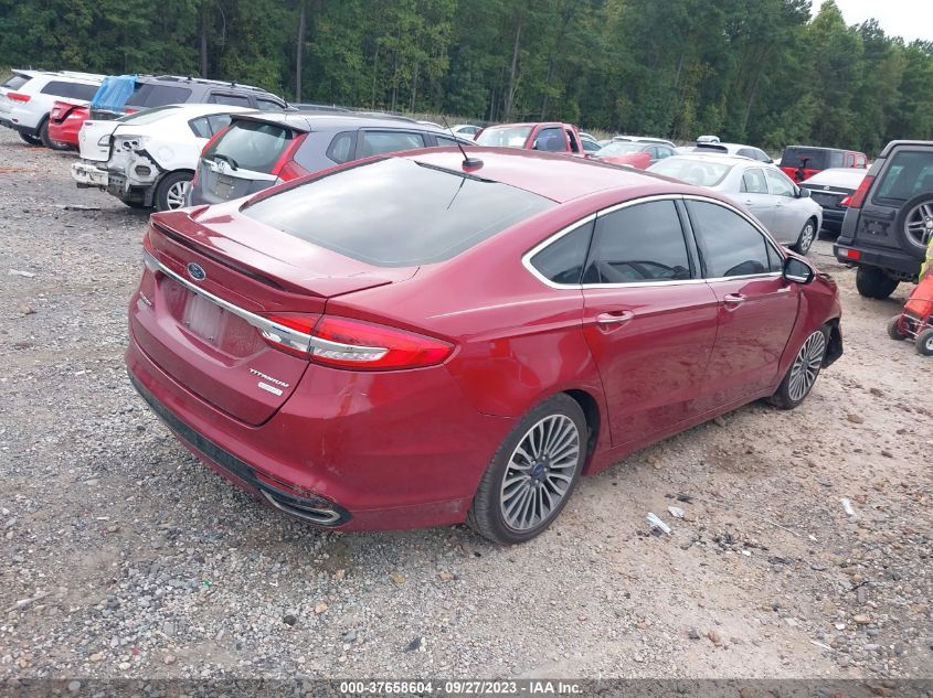 2017 FORD FUSION TITANIUM - 3FA6P0K96HR174710