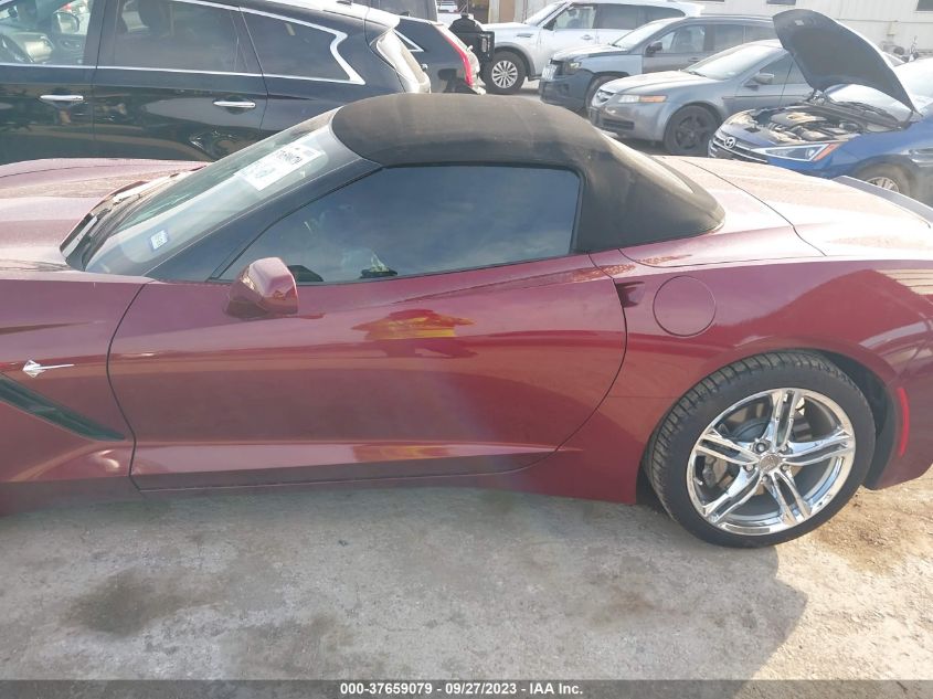 2016 CHEVROLET CORVETTE STINGRAY 2LT - 1G1YD3D71G5117513