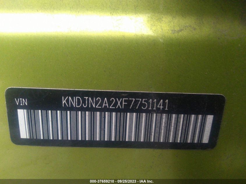 2015 KIA SOUL BASE - KNDJN2A2XF7751141