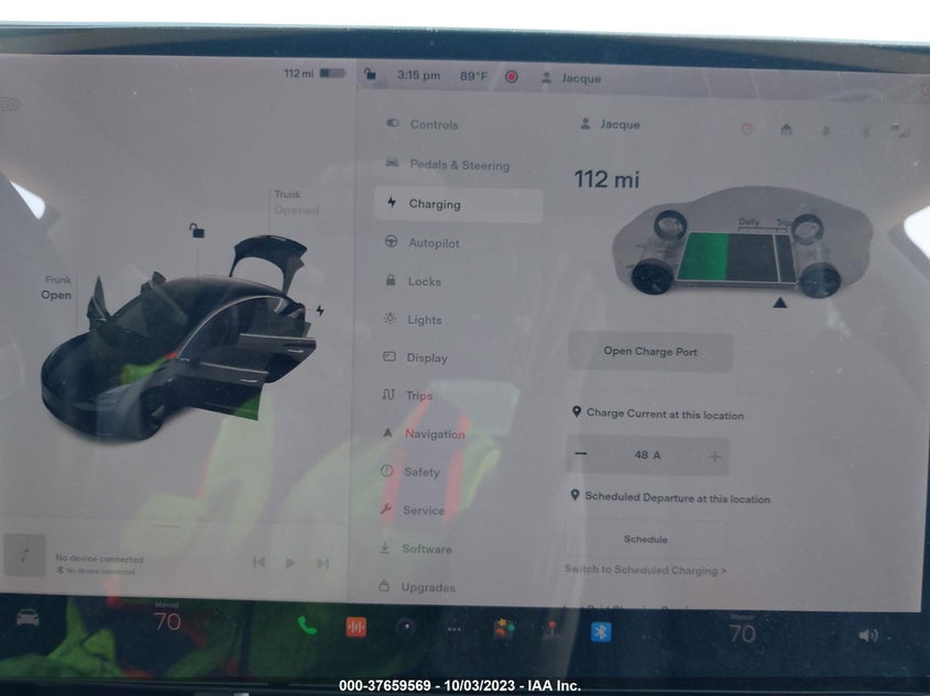 VIN 5YJ3E1EB3KF208621 2019 TESLA MODEL 3 LONG RANGE/PERFORMANCE