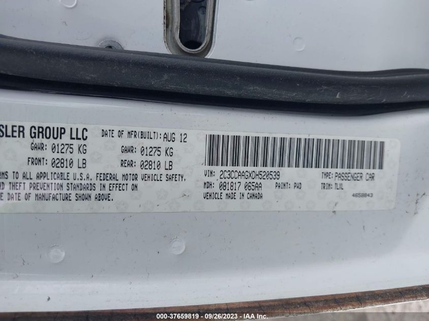 2013 CHRYSLER 300 - 2C3CCAAGXD8520539